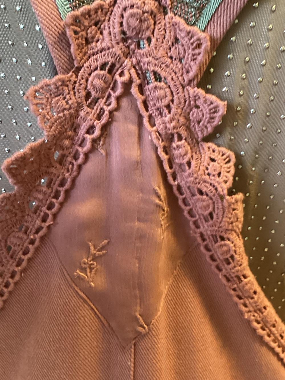 Free People Dusty Rose Pink Cotton Maxi Skirt Overalls - Picture 8 of 16